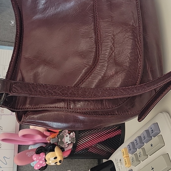 Vintage FRYE Melissa Wine Saddle Bag - Picture 13 of 15